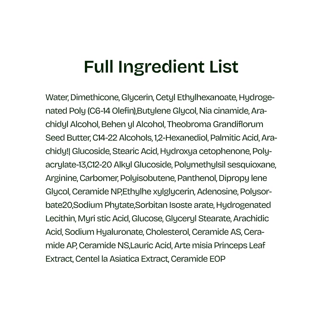 Orien Mugwort Zero Film Feuchtigkeitscreme, 60 ml, Niacinamid, 2 % Panthenol, Glycerin, Adenosin