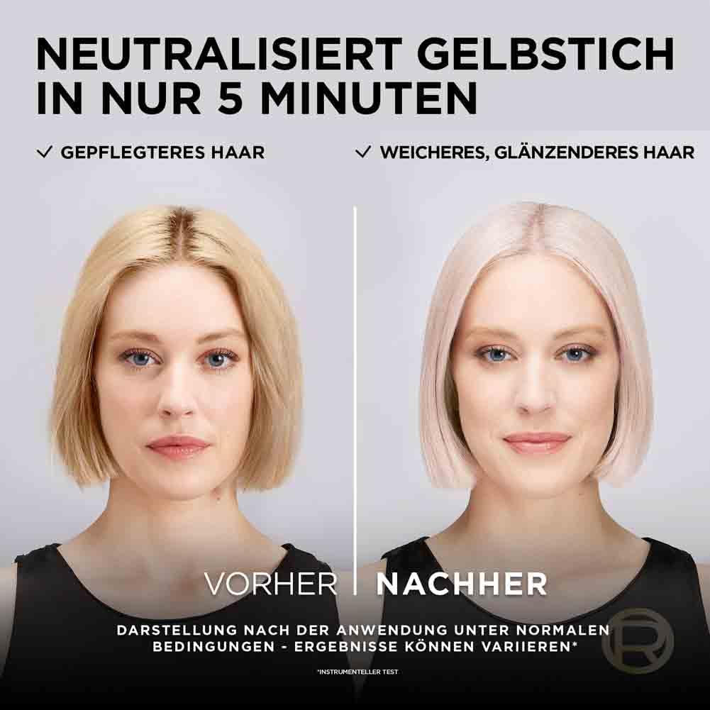 L'Oréal Paris Permanente Haarfarbe mit kühlem Farbergebnis, Haarfärbeset mit Coloration und Anti Gelbstich Pflegebalsam, Préférence Cool Blondes