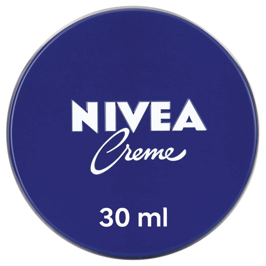 NIVEA Creme Dose Universalpflege (30 ml), klassische Feuchtigkeitscreme für alle Hauttypen, reichhaltige Hautcreme mit pflegendem Eucerit