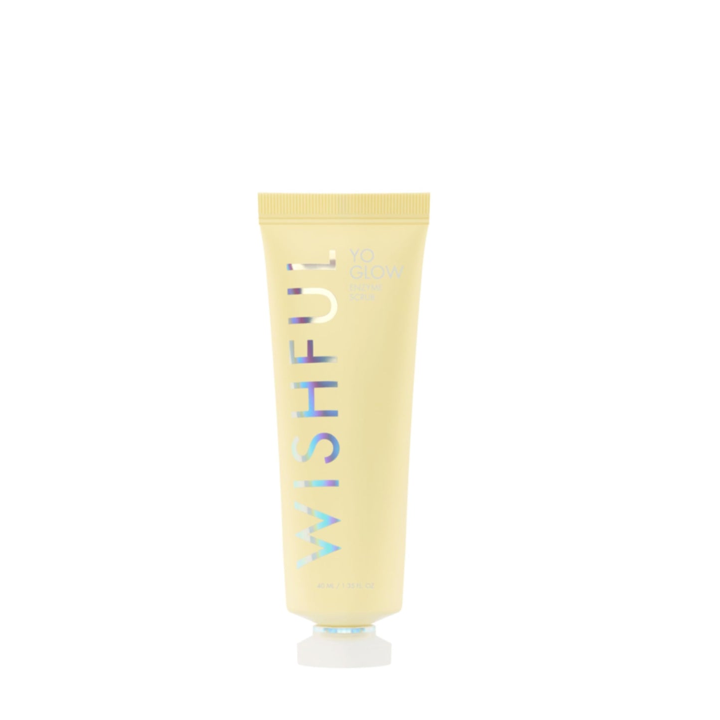 Wishful by Huda Beauty Yo Glow Enzym Scrub (Original, 40 ml) - Hautpeeling für das Gesicht - Aufhellung, Glättend - Papaya, Ananas