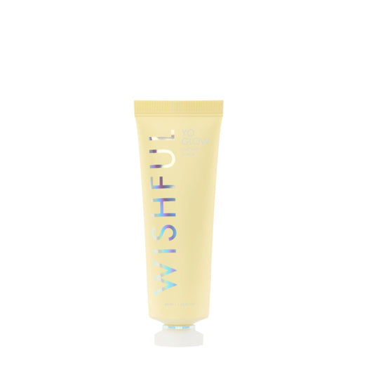 Wishful by Huda Beauty Yo Glow Enzym Scrub (Original, 40 ml) - Hautpeeling für das Gesicht - Aufhellung, Glättend - Papaya, Ananas