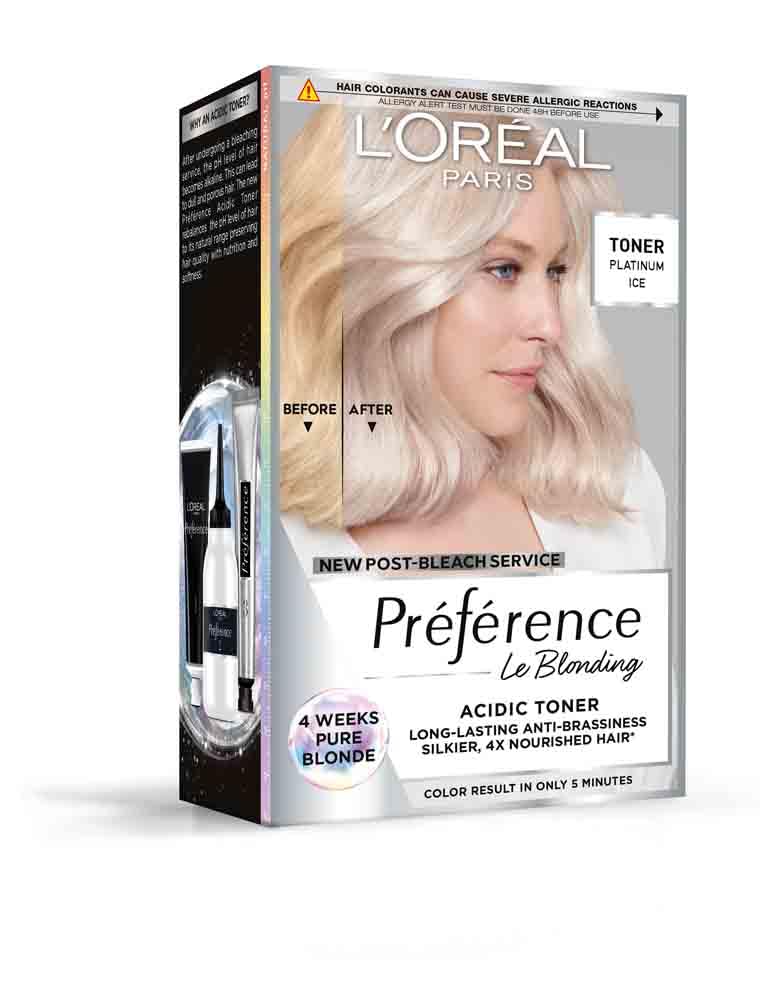 L'Oréal Paris Permanente Haarfarbe mit kühlem Farbergebnis, Haarfärbeset mit Coloration und Anti Gelbstich Pflegebalsam, Préférence Cool Blondes