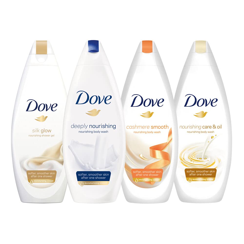 Dove Badezusatz Cremebad Reichhaltige Pflege für trockene Haut mit ¼ Feuchtigkeitscreme und verwöhnendem Badeschaum 750 ml 1 Stück