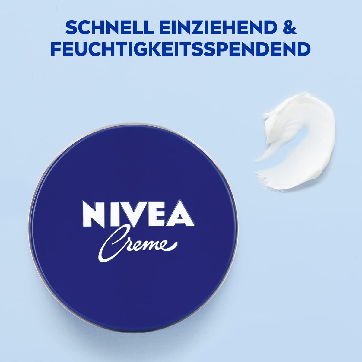 NIVEA Creme Dose Universalpflege (30 ml), klassische Feuchtigkeitscreme für alle Hauttypen, reichhaltige Hautcreme mit pflegendem Eucerit