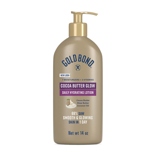 Gold Bond Ultimate Radiance Renewal, 400 ml Lotion mit Kokosöl, Sheabutter, Kakaobutter