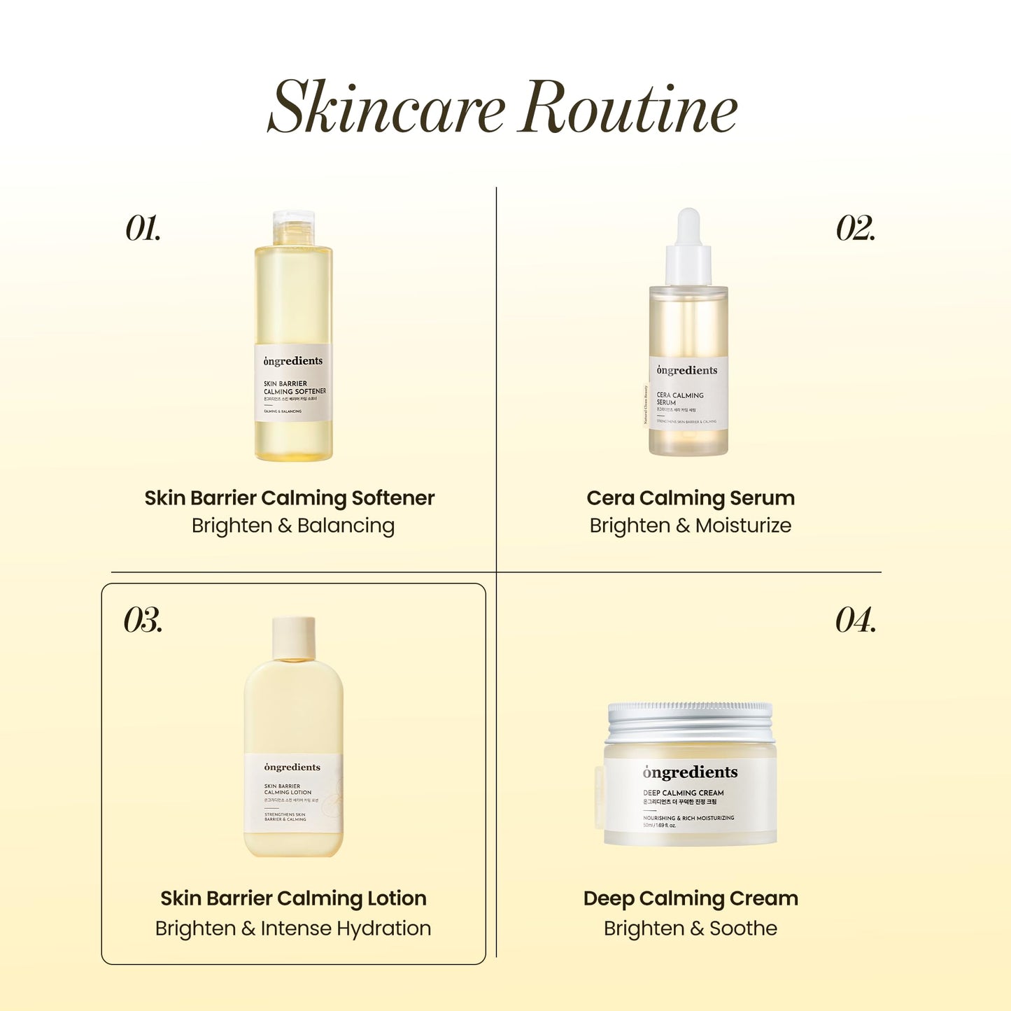 Ongredients, Ongredients Skin Barrier Calming Lotion, Feuchtigkeitscreme, Centella Asiatica Creme, Beruhigend
