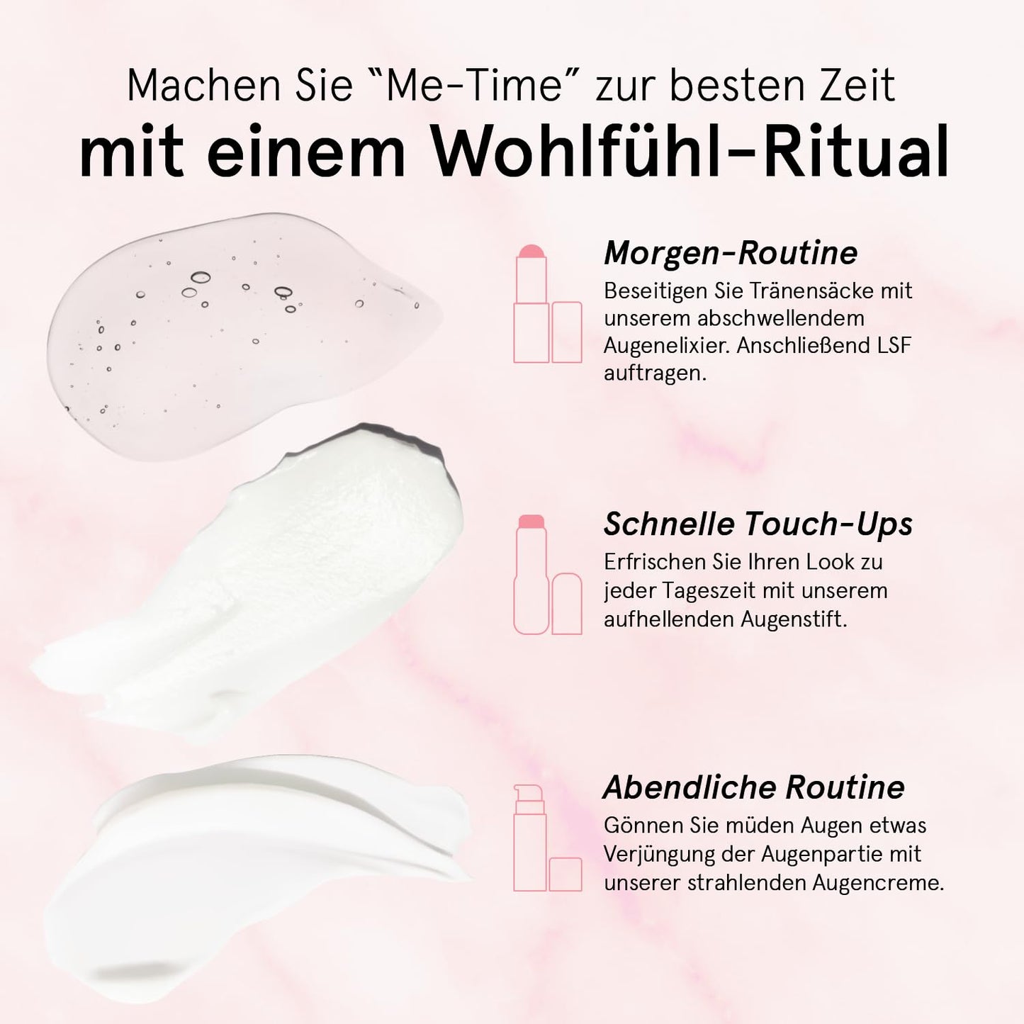 grace & stella, Augenroller mit Augencreme genen Falten und Augenringe mit Retinol & Koffein Augen-Roll-On mit Augencreme gegen Tränensäcke (15ml)
