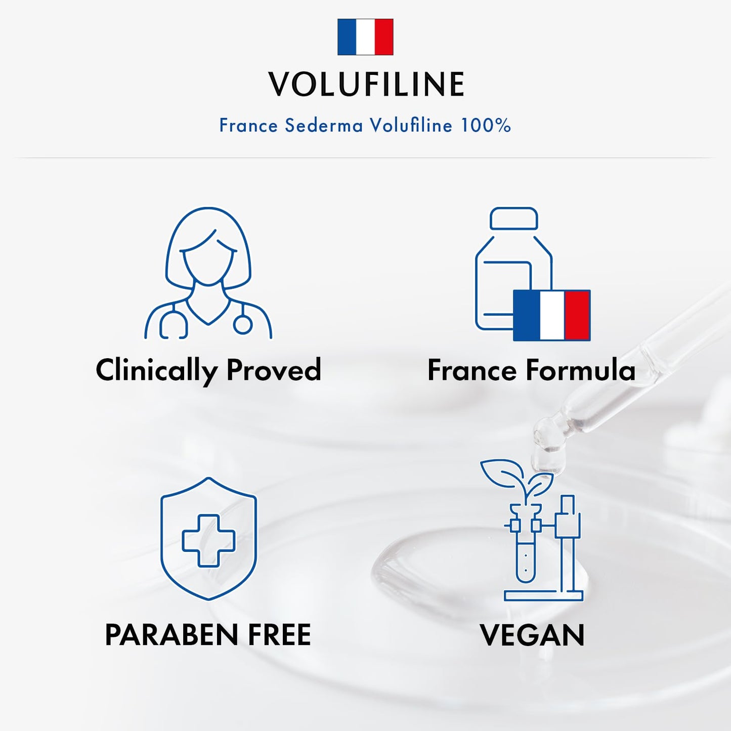 TOSOWOONG Volufiline Serum, 100% Sederma Volufiline-Konzentrat aus Frankreich – für mehr Volumen, straffere Haut, Glow-Boost und Glass-Skin Effekt, Pflege für Gesicht, Lippen und Körper, 11ml