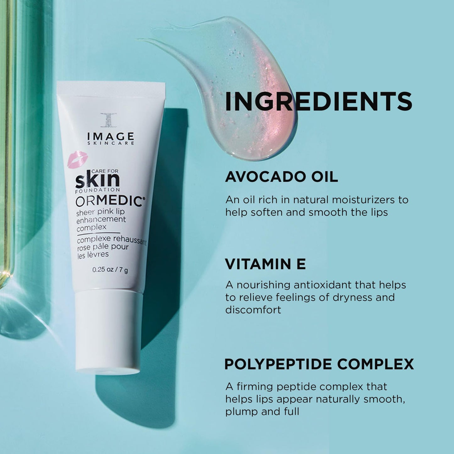 ORMEDIC CARE FOR SKIN SHEER PINK LIP COMPLEX
