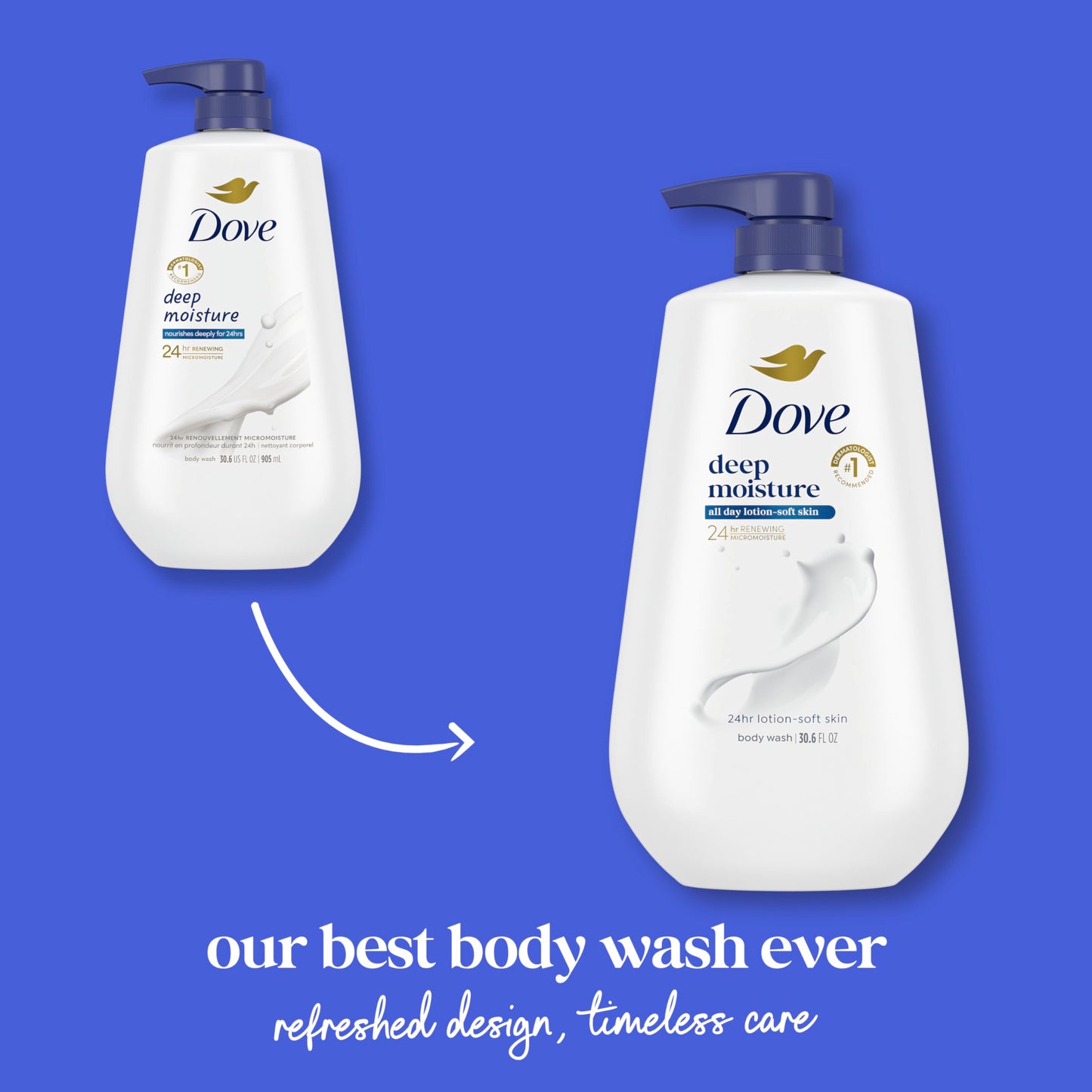 Dove Deep Moisture Body Wash Pump, 34 Ounce by Dove