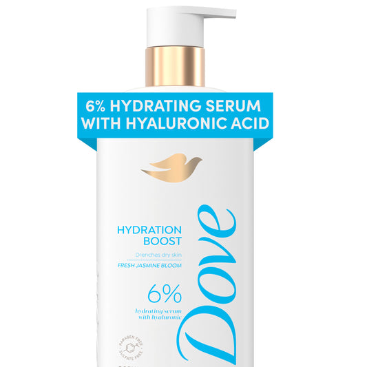 Dove Body Wash, Drenches Active Dry Skin Dryness Repair 6% Hydration Serum mit Hyaluronsäure, 547 ml