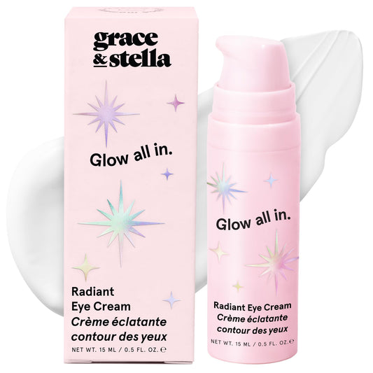 grace & stella - Leuchtet wie 8 Stunden geschlafen - wecken Sie müde Augen mit unserer koffeinhaltigen Augencreme gegen Augenringe - Diese leistungsstarke Formel bekämpft Augenringe und Tränensäcke