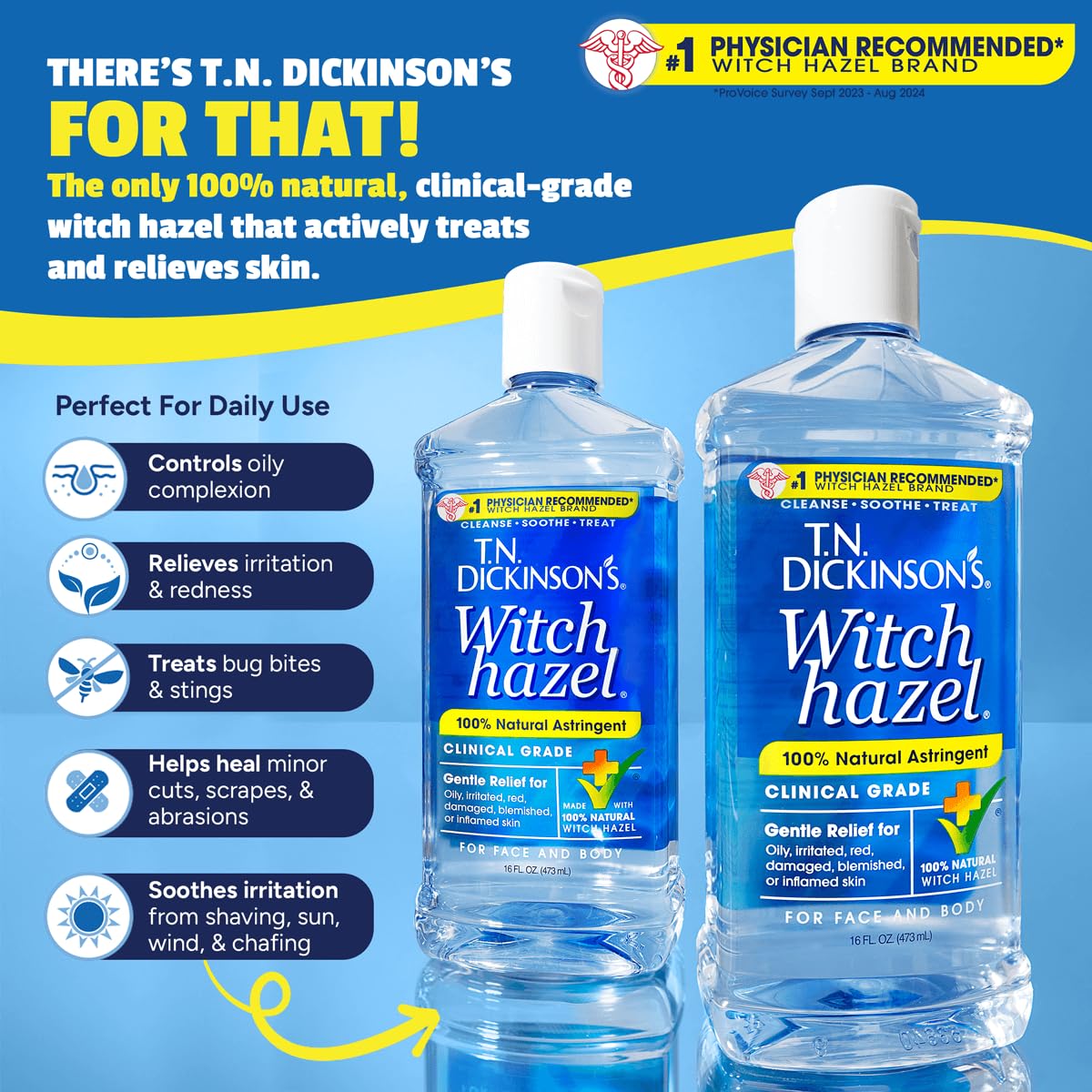 Dickinson's Witch Hazel Astringent, 8 Ounce by Dickinson's