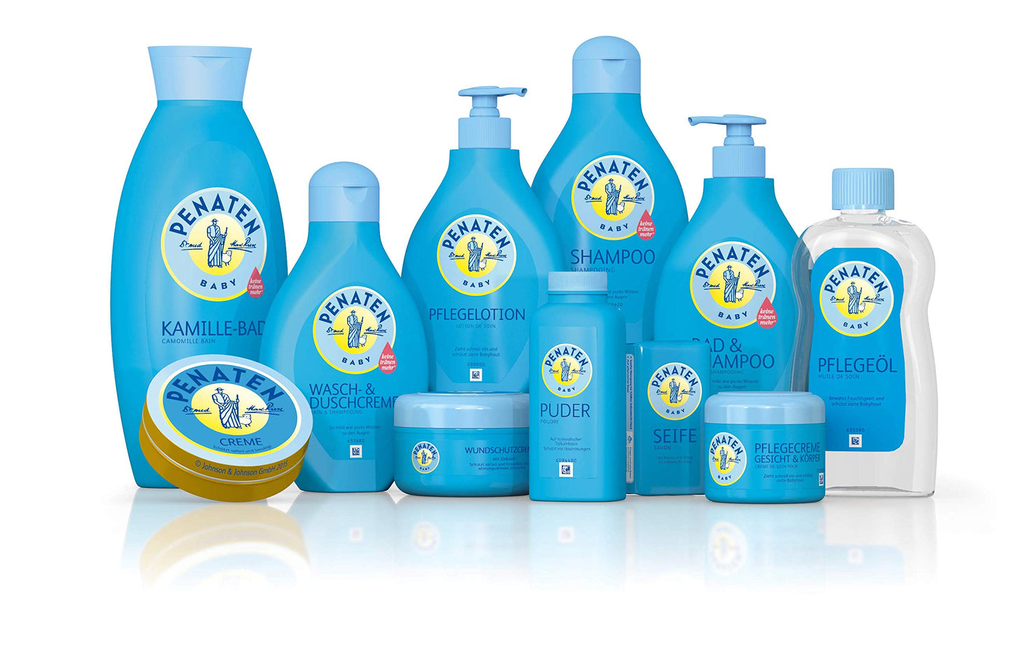 Penaten Wasch- & Duschcreme 400ml | Mildes Waschgel für Babys | Ideal zum sanften Baden und Waschen von Babys | Keine Tränen mehr (3 x 400ml)