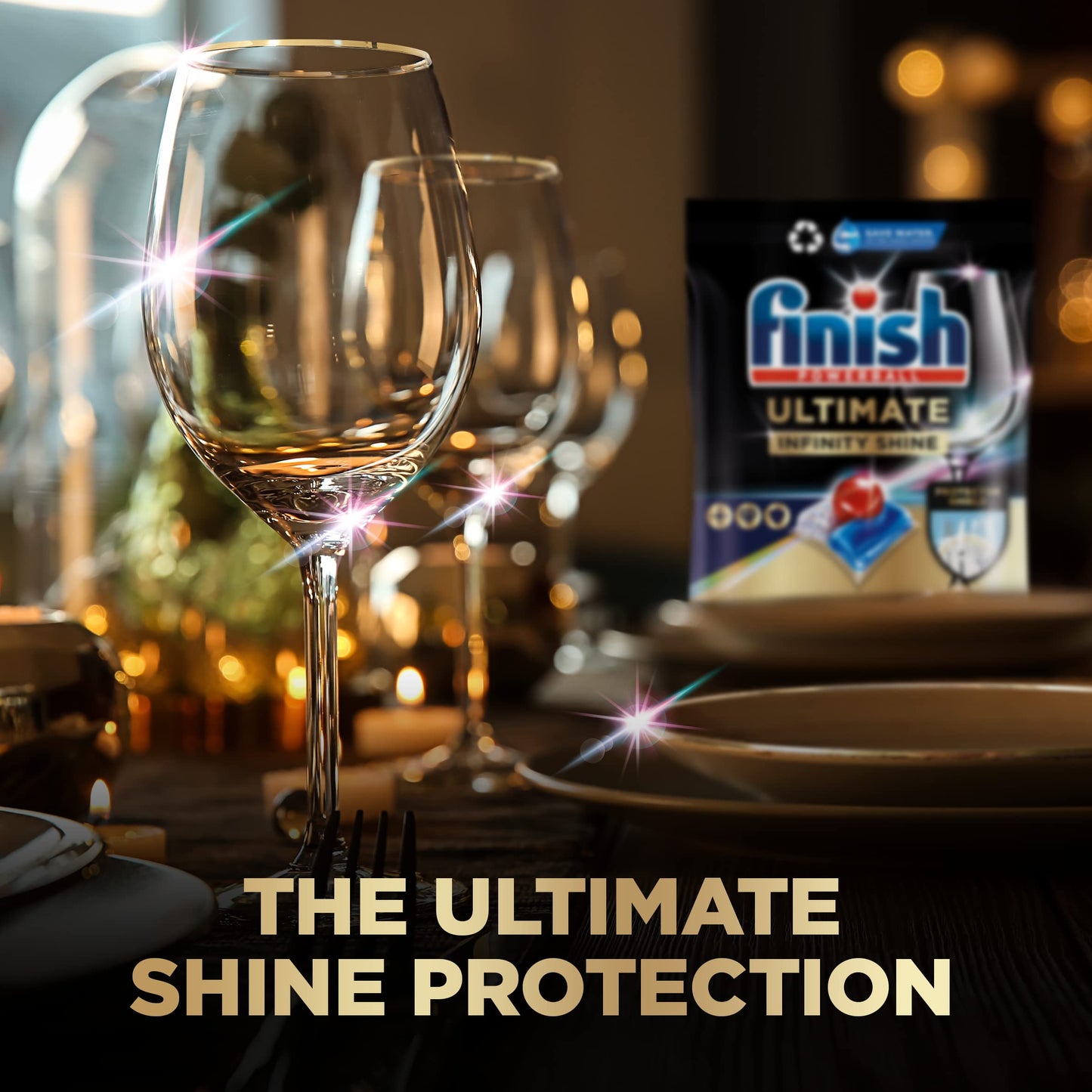 Finish Ultimate Infinity Shine, 80 Dishwasher Tablets, Lemon