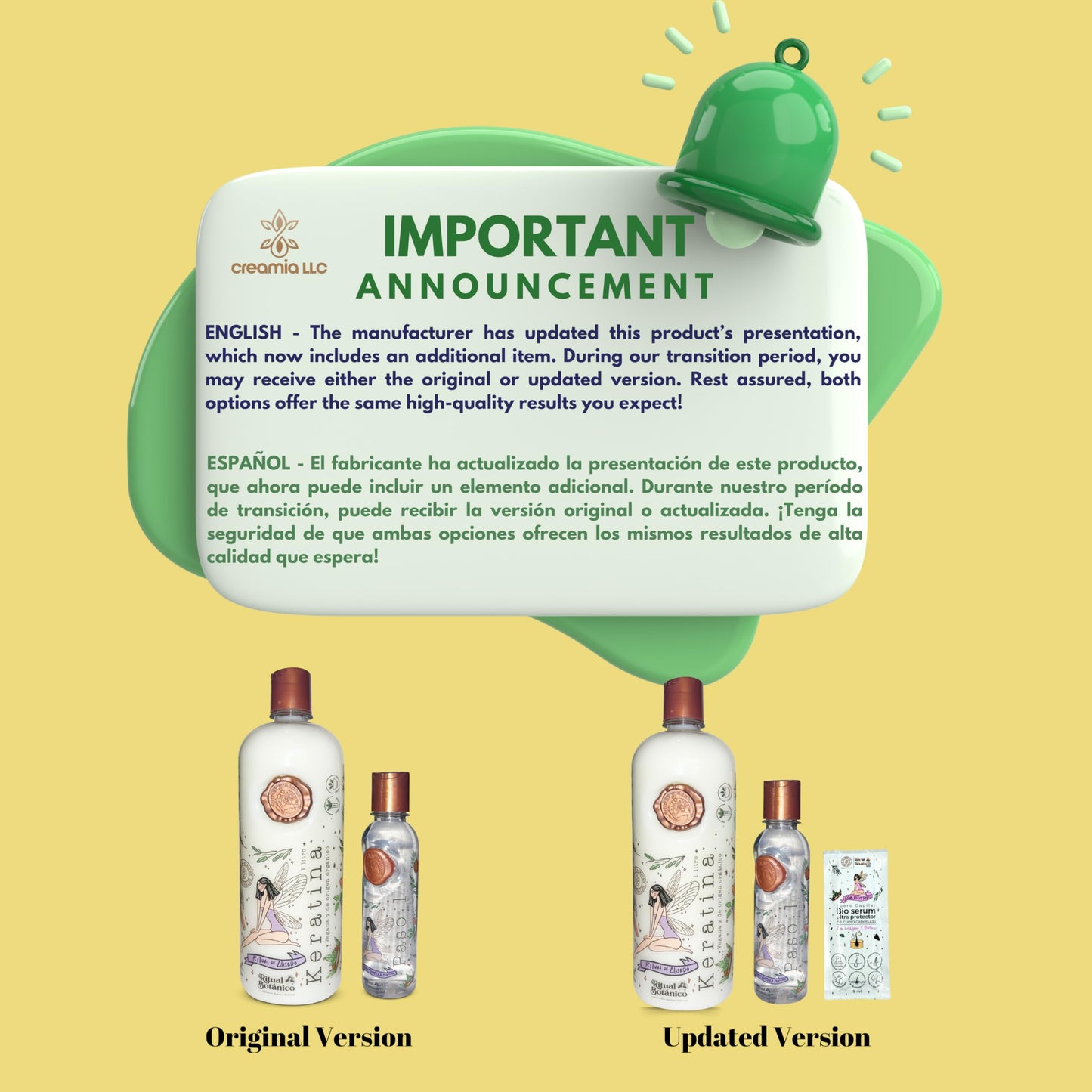 Ritual Botanico Keratina Organica de 1 Litro, Bio-Haarentspanner, Heim-Set, Haarentspanner, natürliches Keratin, groß, 1,2 l