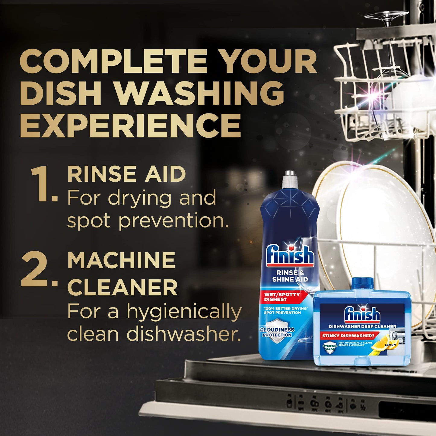 Finish Ultimate Infinity Shine, 80 Dishwasher Tablets, Lemon