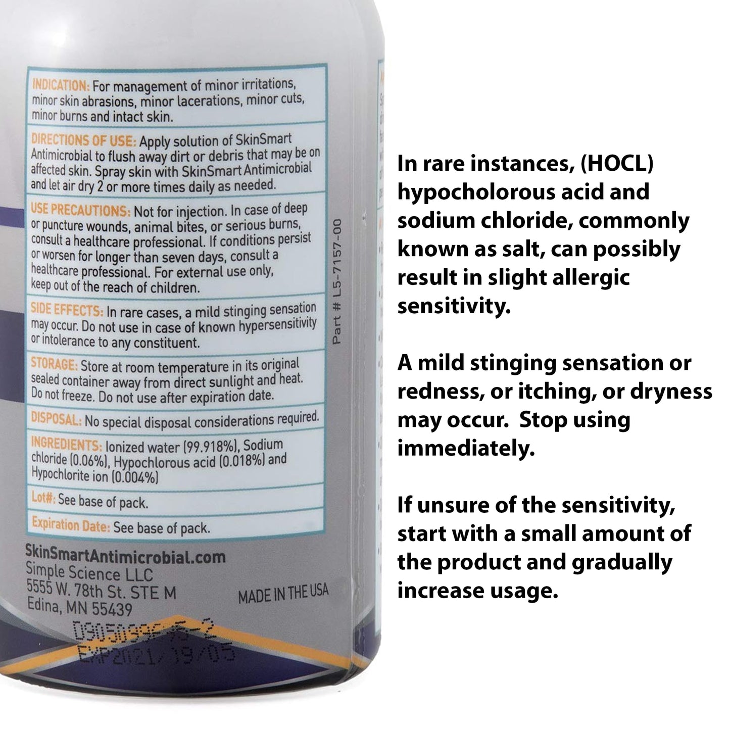 SkinSmart Gesichtsreiniger für Akne, zielt auf Bakterien für aktive Teenagersportler nach dem Training und Akne für Erwachsene, 237 ml Sprühflasche, sicher für mehrere tägliche Anwendungen