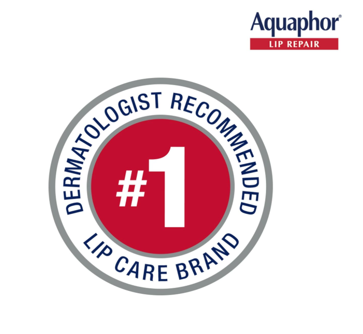Aquaphor Lip Repair - Soothe Dry, Chapped Lips - Two .35 oz. Tubes
