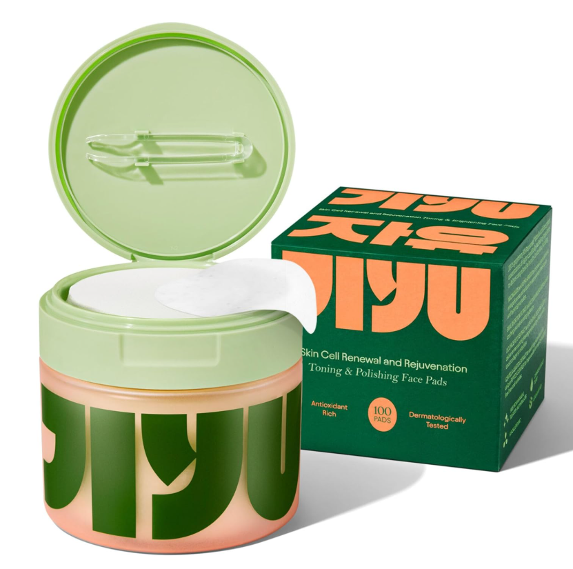 Toning Polish Pads – Koreanische Hautpflege für dunkle Flecken, Falten und fahle Haut – Feuchtigkeitsspendende Gesichtsbehandlung mit Schneckenschleim, Niacinamid, Peptiden und Centella – 100 Stück